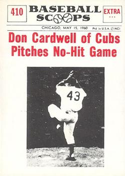 1961 Nu-Cards Baseball Scoops #410 Don Cardwell   Front