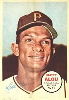 1967 Topps - Posters #29 Matty Alou Front