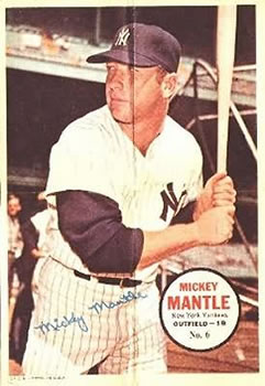 1967 Topps - Posters #6 Mickey Mantle Front