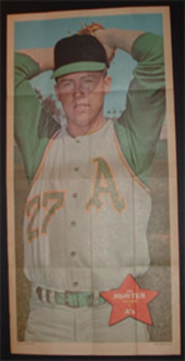 1968 Topps Posters #5 Jim Hunter Front