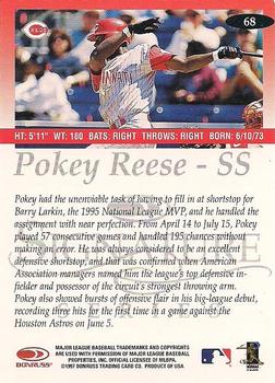 1997 Donruss Signature Series #68 Pokey Reese Back