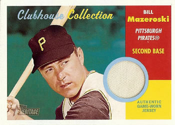 2006 Topps Heritage - Clubhouse Collection Relics #CC-BM Bill Mazeroski Front
