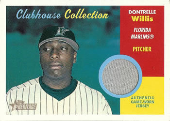 2006 Topps Heritage - Clubhouse Collection Relics #CC-DWI Dontrelle Willis Front