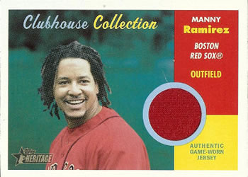 2006 Topps Heritage - Clubhouse Collection Relics #CC-MR Manny Ramirez Front
