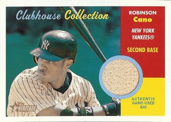2006 Topps Heritage - Clubhouse Collection Relics #CC-RC Robinson Cano Front