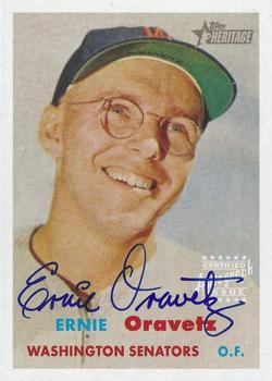 2006 Topps Heritage - Real One Autographs #ROA-EO Ernie Oravetz Front