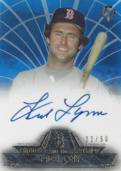 2014 Topps Tribute - Tribute to the Pastime Autographs Blue #TPT-FL Fred Lynn Front