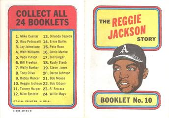 1970 Topps - Booklets #10 Reggie Jackson Front