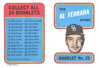 1970 Topps - Booklets #23 Al Ferrara Front