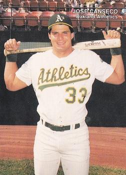 1990 Mother's Cookies Jose Canseco #2 Jose Canseco Front