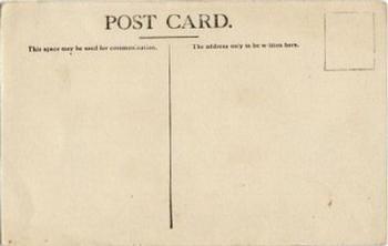 1910 PC796 Sepia Postcards #NNO Walter Johnson Back