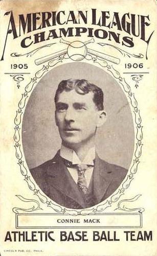 1906 Lincoln Publishing Philadelphia A's Postcards #NNO Connie Mack Front