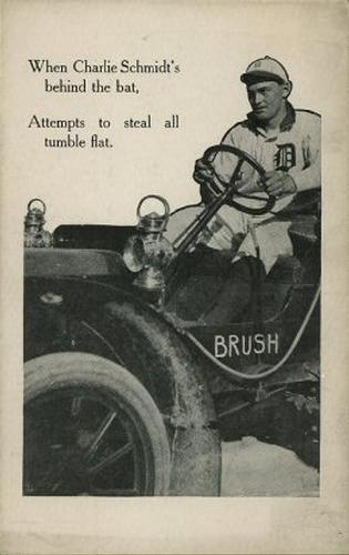 1908 Brush Auto Postcards #NNO Charlie Schmidt Front