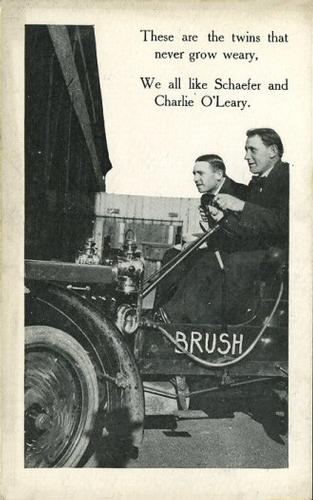1908 Brush Auto Postcards #NNO Germany Schaefer / Charley O'Leary  Front