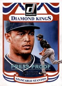 2014 Donruss - Press Proofs Silver #18 Giancarlo Stanton Front