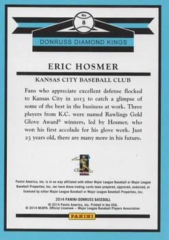 2014 Donruss - Stat Line Season #8 Eric Hosmer Back