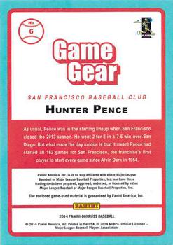 2014 Donruss - Game Gear #6 Hunter Pence Back