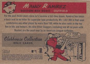 2007 Topps Heritage - Clubhouse Collection Relics #CC-MR Manny Ramirez Back
