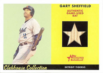 2007 Topps Heritage - Clubhouse Collection Relics #CC-GS Gary Sheffield Front