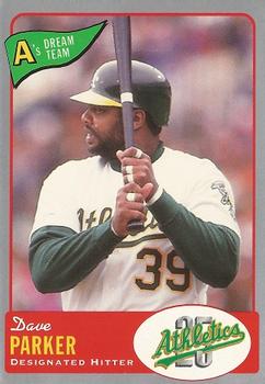 1992 Oakland Athletics Baseball Co. A's Dream Team #8 Dave Parker Front