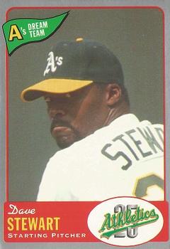 1992 Oakland Athletics Baseball Co. A's Dream Team #10 Dave Stewart Front