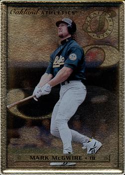 1996 Leaf Preferred - Steel Promos #14 Mark McGwire Front