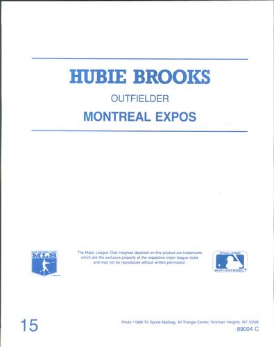 1989 TV Sports Mailbag #15 Hubie Brooks Back