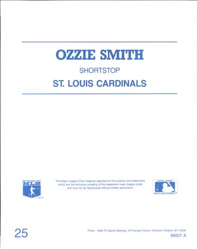 1989 TV Sports Mailbag #25 Ozzie Smith Back
