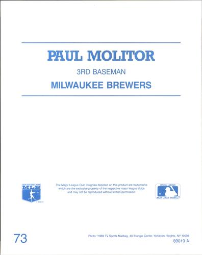 1989 TV Sports Mailbag #73 Paul Molitor Back