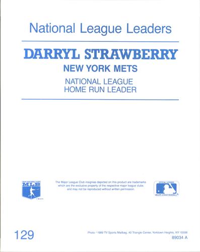 1989 TV Sports Mailbag #129 Darryl Strawberry Back