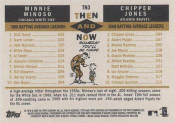 2009 Topps Heritage - Then and Now #TN3 Minnie Minoso / Chipper Jones Back