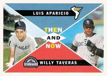 2009 Topps Heritage - Then and Now #TN4 Luis Aparicio / Willy Taveras Front