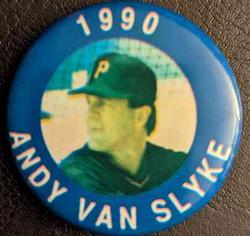 1990 MLBPA Baseball Buttons #NNO Andy Van Slyke Front
