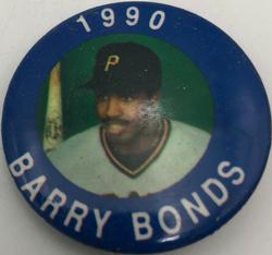 1990 MLBPA Baseball Buttons #NNO Barry Bonds Front