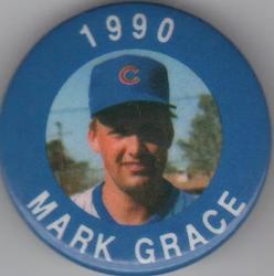 1990 MLBPA Baseball Buttons #NNO Mark Grace Front