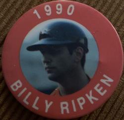 1990 MLBPA Baseball Buttons #NNO Billy Ripken Front