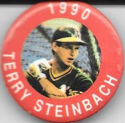 1990 MLBPA Baseball Buttons #NNO Terry Steinbach Front
