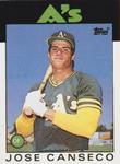 1990 Topps Doubleheaders #NNO Jose Canseco Back