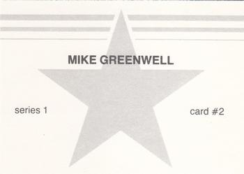 1988 Red Stars Series 1 (unlicensed) #2 Mike Greenwell Back