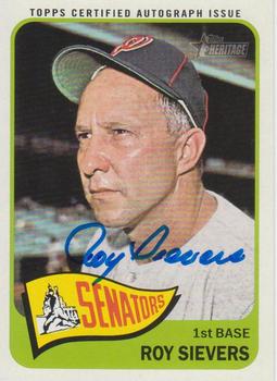 2014 Topps Heritage - Real One Autographs #ROA-RS Roy Sievers Front