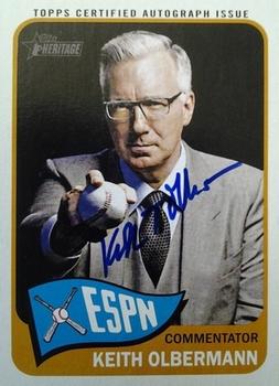 2014 Topps Heritage - Real One Autographs #ROA-KO2 Keith Olbermann Front