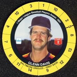 1991 Cadaco Discs #NNO Glenn Davis Front