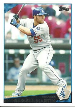2009 Topps Los Angeles Dodgers #LAD1 Russell Martin Front
