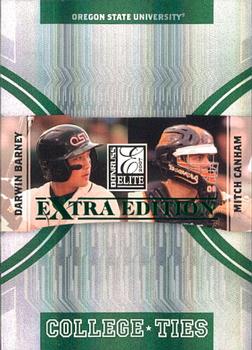 2007 Donruss Elite Extra Edition - College Ties #CT-9 Darwin Barney / Mitch Canham Front