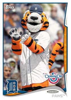 2014 Topps Opening Day - Mascots #M-17 Paws Front