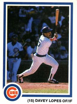 1985 7-Up Chicago Cubs #NNO Davey Lopes Front