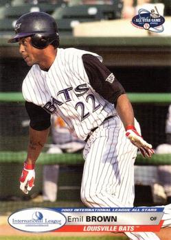 2003 Choice International League All-Stars #26 Emil Brown Front