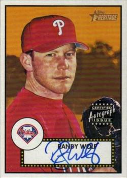 2001 Topps Heritage - Autographs #THA-RW Randy Wolf Front
