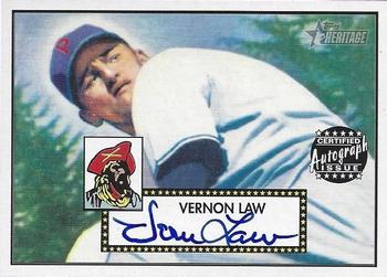 2001 Topps Heritage - Autographs #THA-VL Vernon Law Front