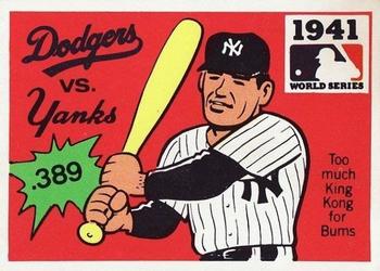 1971 Fleer World Series (Black Backs) #39 1941 - Dodgers vs Yankees - Charlie Keller Front